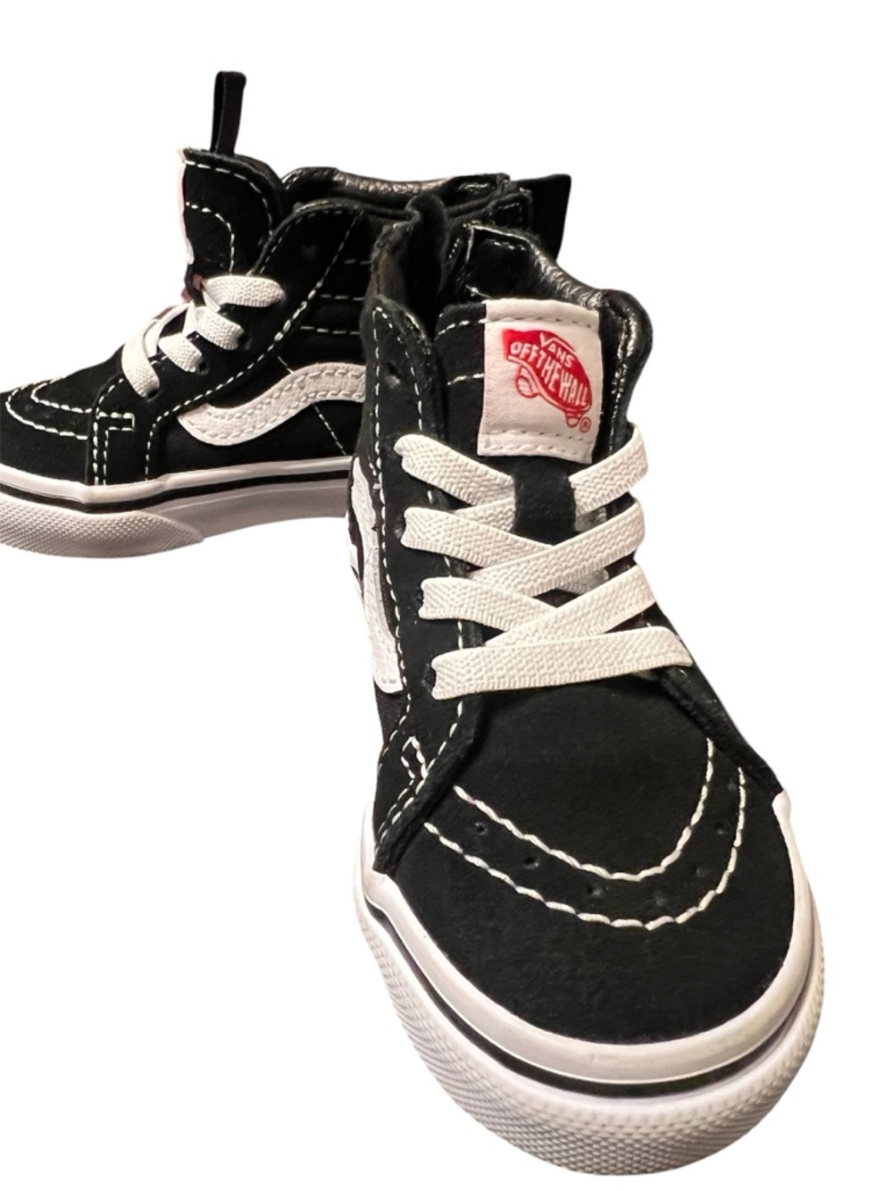 Vans Sk8-Hi Zip Black Suede/Canvas Toddler Sneakers - Size 5.0 NWT Unisex